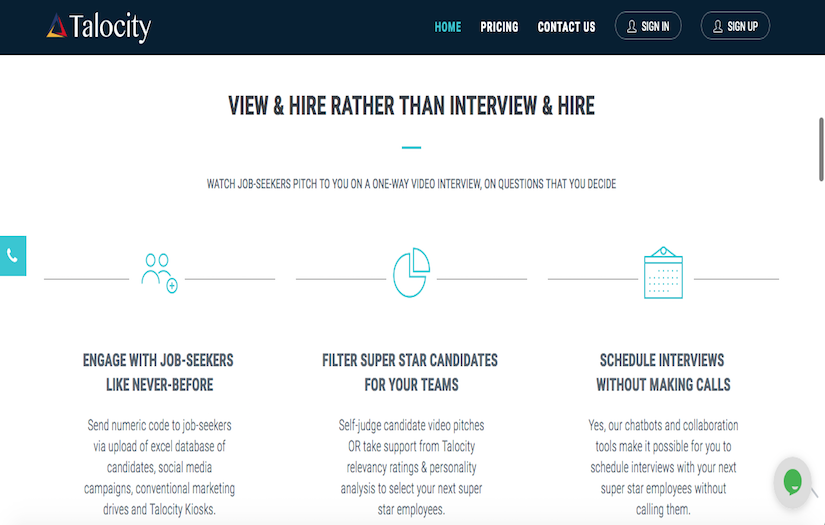 TALOCITY screenshot 2